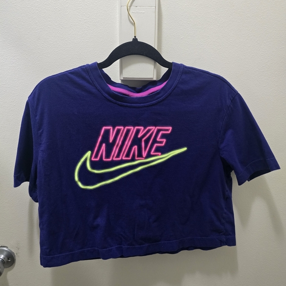 Nike Tops - Nike Sportswear Neon Graphic Crop Top